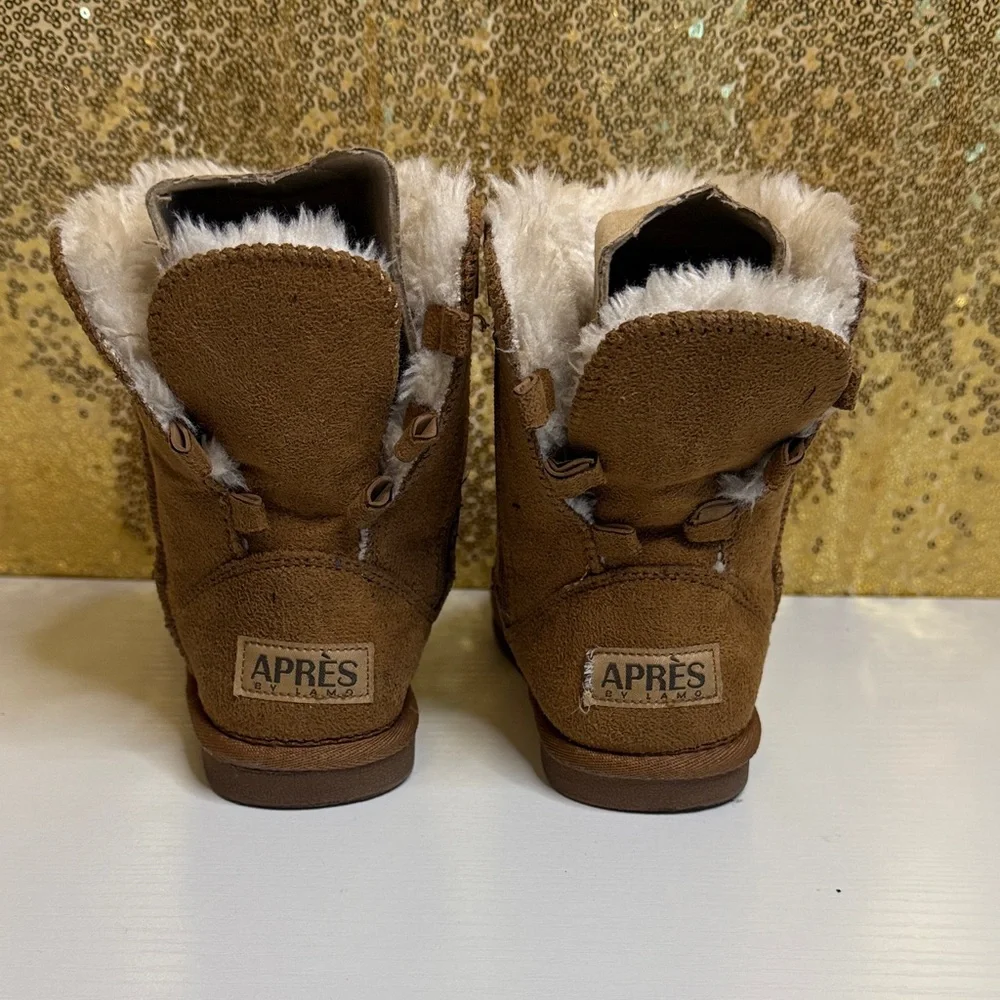 Lamo Brown Kids Boots with Cozy Lining